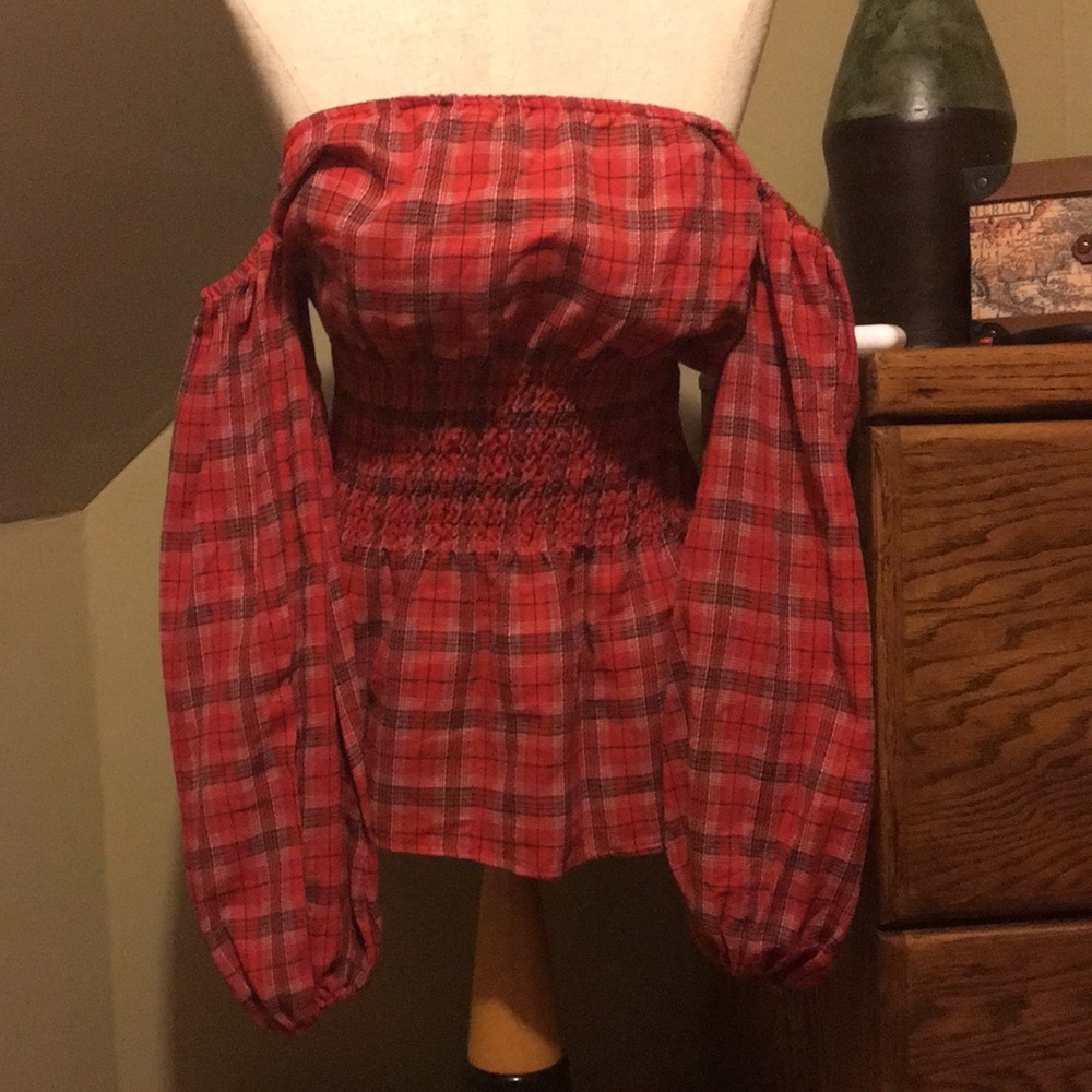 Flannel off the shoulder